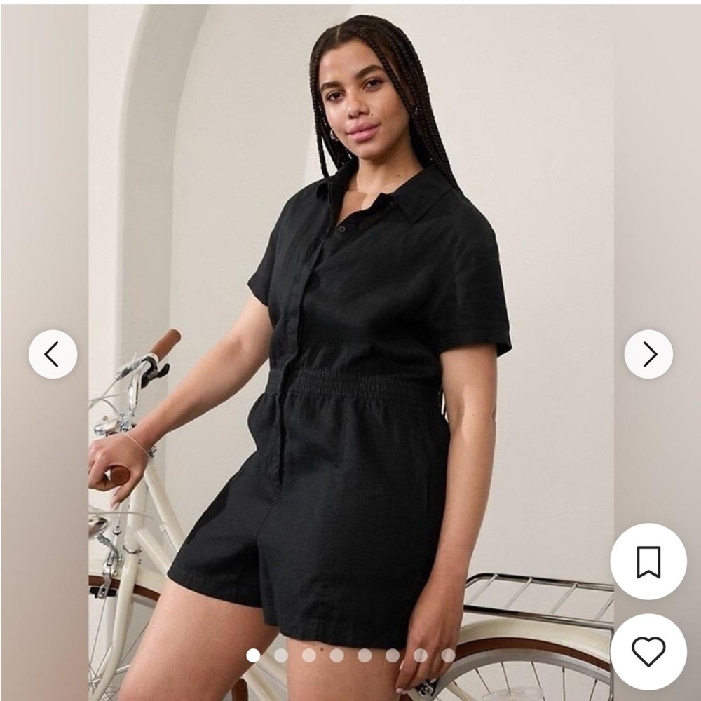 Women’s black cotton Athleta Romper